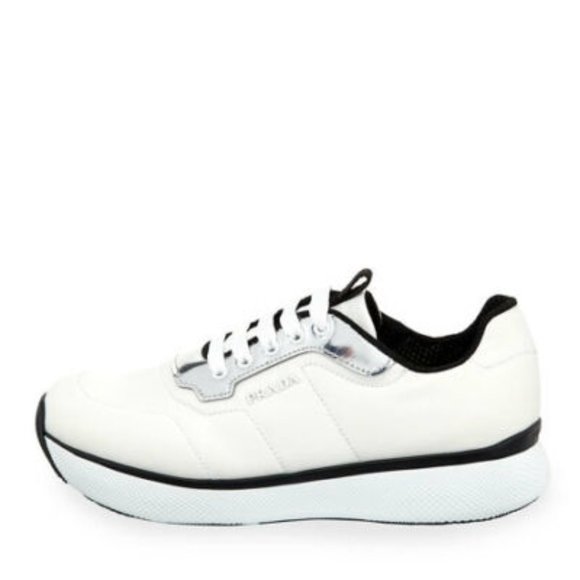 Prada Two-Tone Nylon Platform Trainer Sneakers 41 - Picture 2 of 3